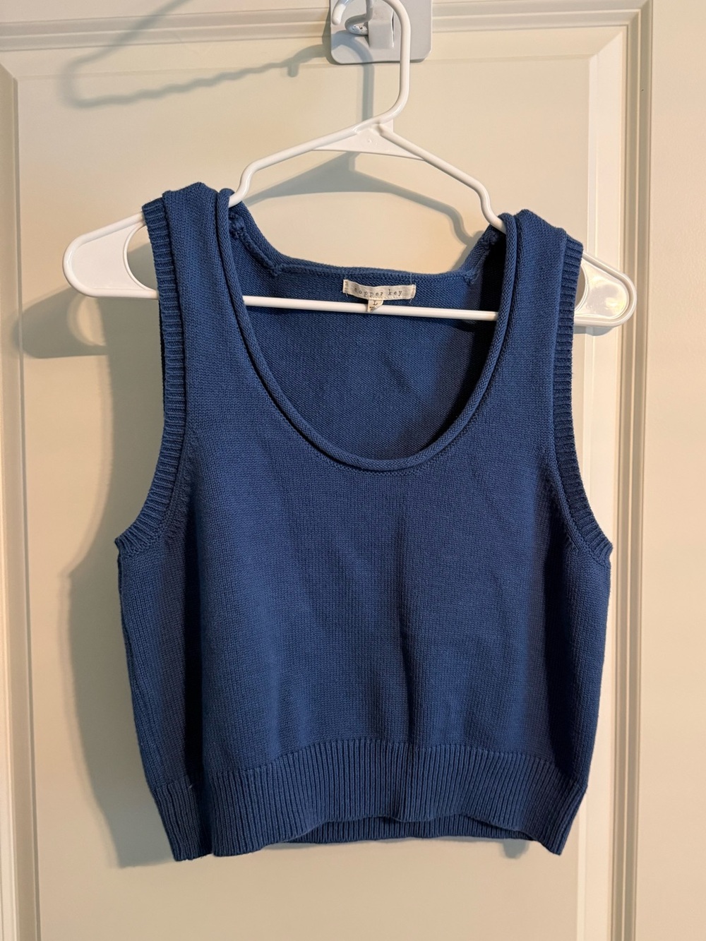 Copper Key Navy Blue Knit Tank